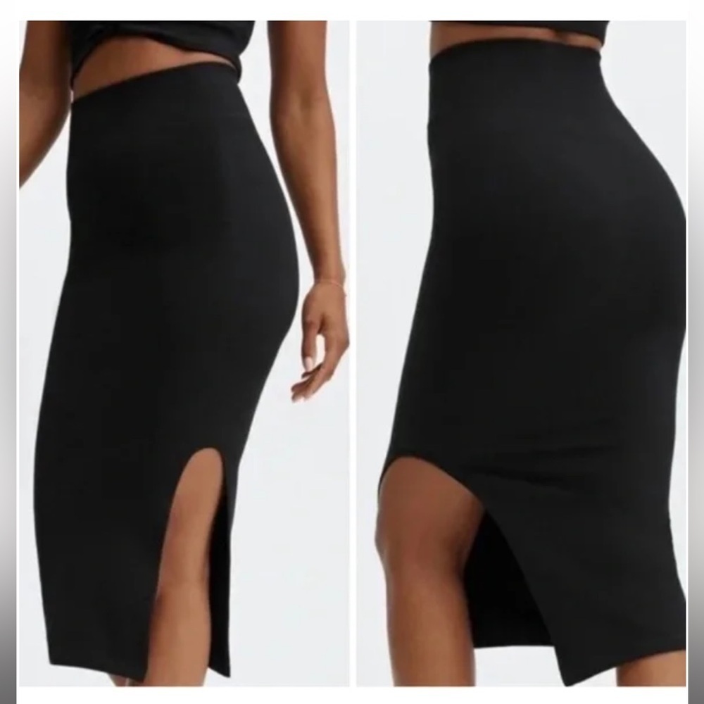 Fabletics Highwaisted Cloud Seamless Ribbed Midi … - image 1
